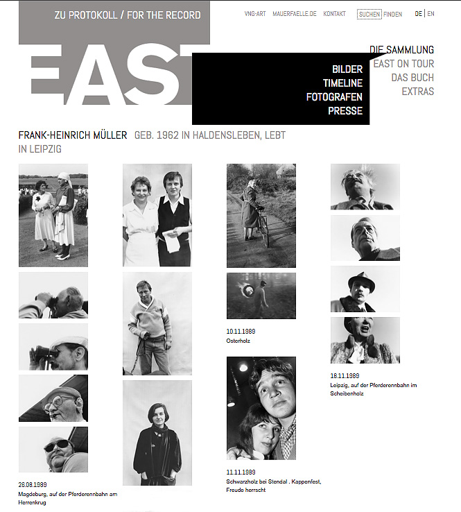 EAST for the record / Zu PROTOKOLL, FRANK-HEINRICH MÜLLER, LEIPZIG 2009