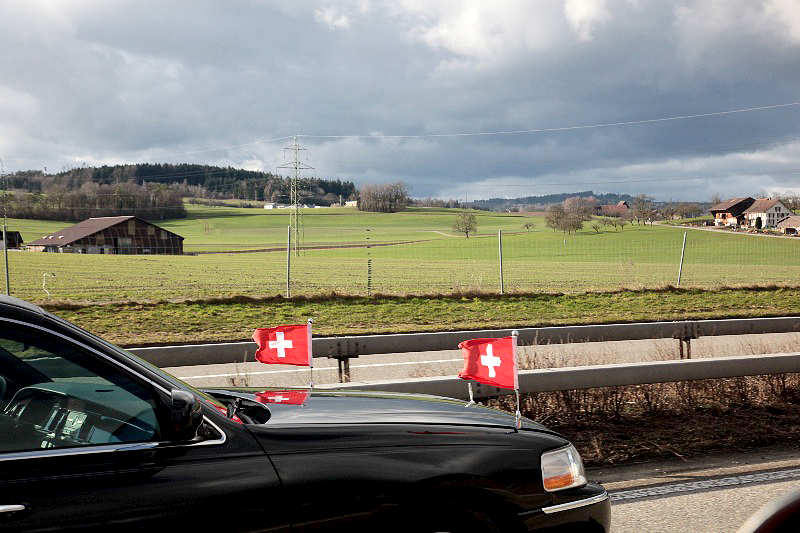 Schweiz, Strech-Limousine-B, Höhe St. Gallen, 29.12.2012