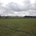 Grundstück mit Baugestecke, 26.12.2012