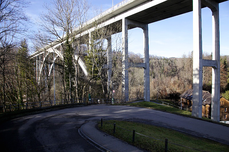 St. Gallen, Sittertalstrasse und Brücke B7 - Züricher Str., 29.12.2012
