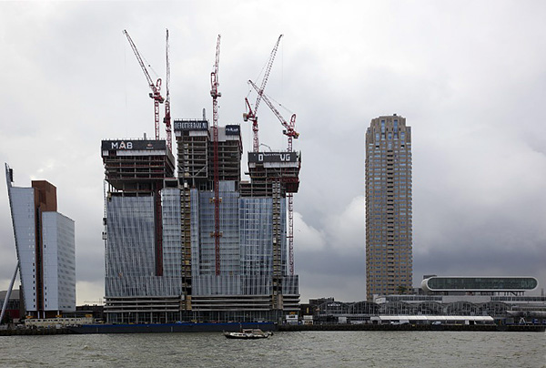 Rotterdam, en de nieuwbouw, 06.08.2012