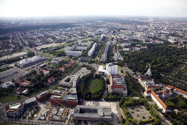LEIPZIG, hubview from the top, looking north, 29.07.2011