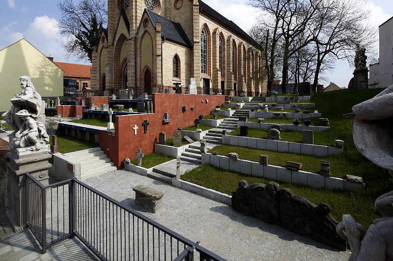 MAGDEBURG-SALBKE, Lapidarium St. Gertraud, Ansicht nach NORD, 14.04.2012