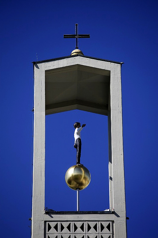 KASSEL 2012, Mann im Turm, Sankt Elisabeth, Stephan Balkenhol, 17.05.2012