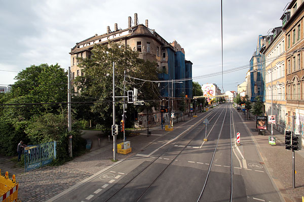 LEIPZIG, LÜTZNER STR, LVB-Stadtbahnlinie 15, looking east, 23.05.2014