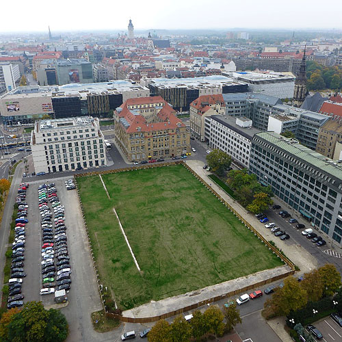 LEIPZIG, SAB-BANK-SITZ, HEAD Q, pictures from high up, 09.10.2013