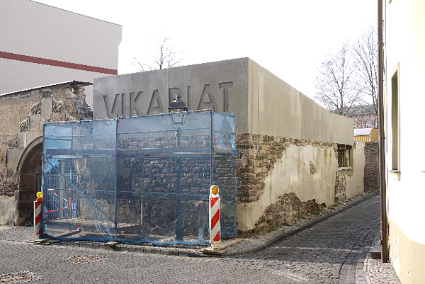 Eisleben, Vikariat - Aussen, Baufortschritt, 13.02.2013